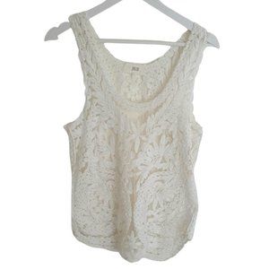 Julie White Embroidered  Sleeveless Top Size S/M